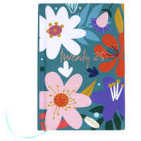 Blue Floral 2025 Week to View Pocket Diary