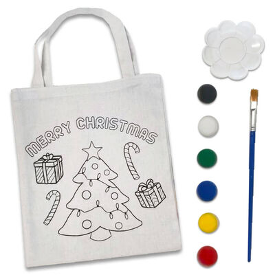 Paint Your Own Christmas Tote Bag image number 2