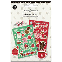 Christmas Sticker Book: 10 Sheets