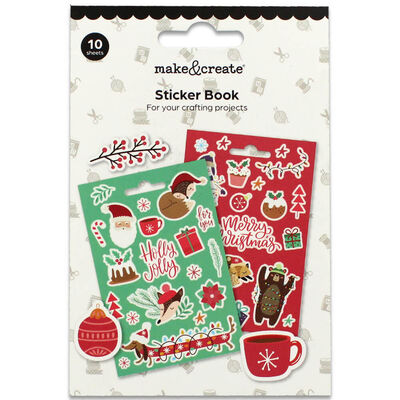 Christmas Sticker Book: 10 Sheets image number 1