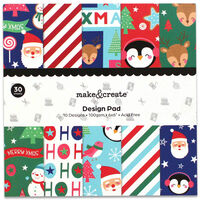 Christmas Characters Design Pad: 6 x 6 Inches