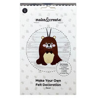 Sew Your Own Felt Decoration: Bear