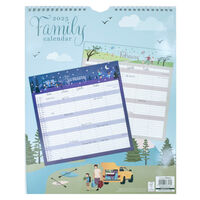 2025 Family Organiser with Pen Calendar