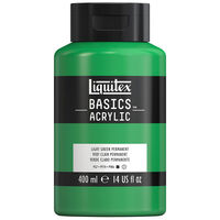 Liquitex Basics Acrylic Paint 400ml: Light Green Permanent