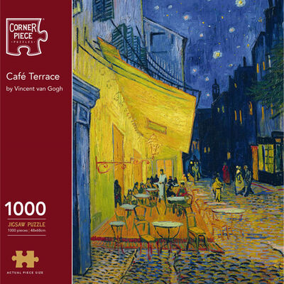 Vincent van Gogh Cafe Terrace 1000 Piece Jigsaw Puzzle image number 1