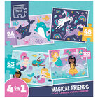 Magical Friends 4-in-1 Jigsaw Puzzle Boxset image number 1