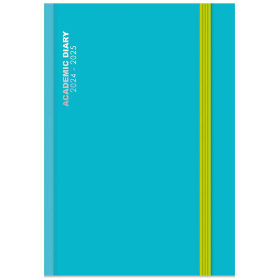 A5 Day a Page Blue 2024-2025 Academic Diary image number 1