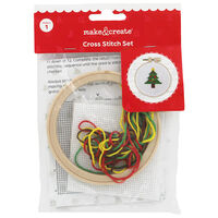 Christmas Cross Stitch Hoop Set