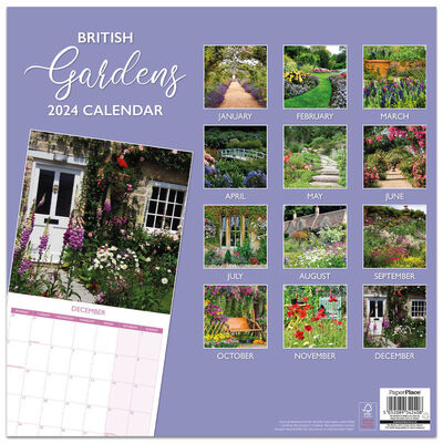 2024 British Gardens Calendar and Diary Set image number 2
