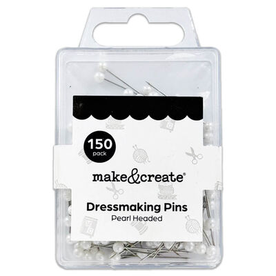 Pearl Headed Dressmaking Pins: Pack of 150 image number 1