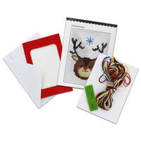 Cross-Stitch Card Making Kit: Reindeer