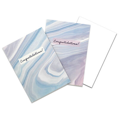 Congratulations Marble Notecards: Pack of 8 image number 2