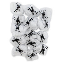 Halloween Spider Web Decoration: Pack of 15