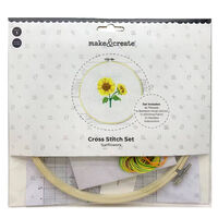 Cross Stitch Hoop Set: Sunflowers