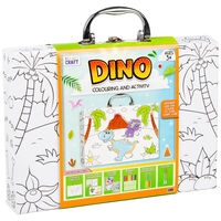 Kids Colouring and Activity Case: Dinosaur