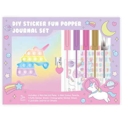 Unicorn DIY Sticker Fun Journal Set image number 1