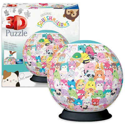 3D Squishmallows Globe 72 Piece Jigsaw Puzzle image number 1