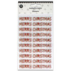 Mery Christmas Glitter Stickers: Pack of 30 image number 1