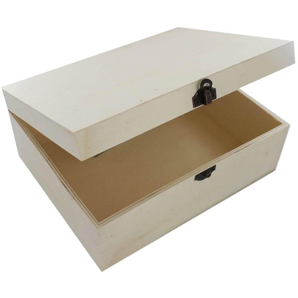 Large Wooden Box - 25 x 20 x 10cm | The 