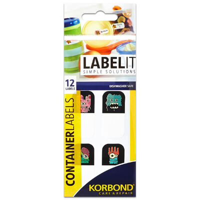 Korbond Container Labels: Pack of 12 image number 1