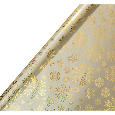 Assorted Kraft and Gold Foil Roll Gift Wrap - 3m From 0.10 GBP | The Works