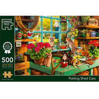 Potting Shed Cats 500 Piece Jigsaw Puzzle