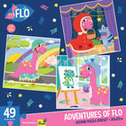 Adventures of Flo 3 x 49 Piece Jigsaw Puzzles image number 1