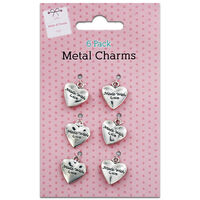 Metal Charms: Pack of 6