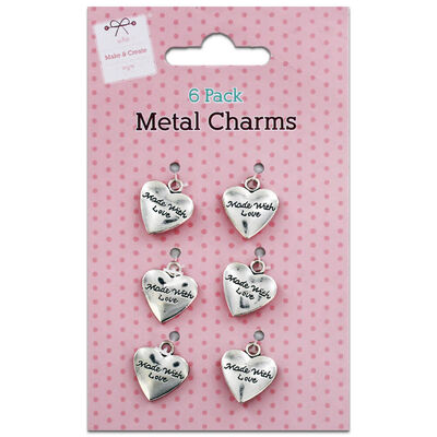 Metal Charms: Pack of 6 image number 1