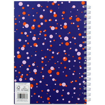 B5 Blue & Orange Spots Notebook image number 3