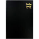 A5 Black 2024-2025 Week to View Academic Diary image number 1