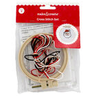 Christmas Cross Stitch Hoop Set image number 1