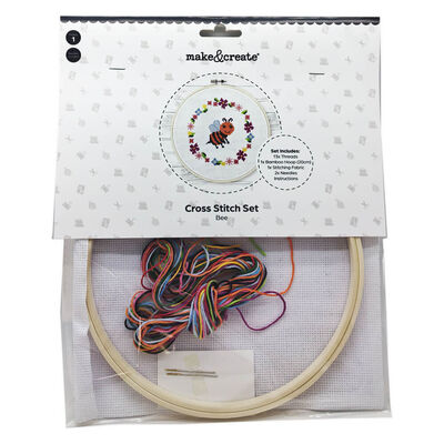 Cross Stitch Hoop Set: Bee image number 1