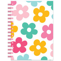 A5 Wiro Colourful Flowers Notebook