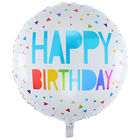 31 Inch Round Happy Birthday Helium Balloon image number 1