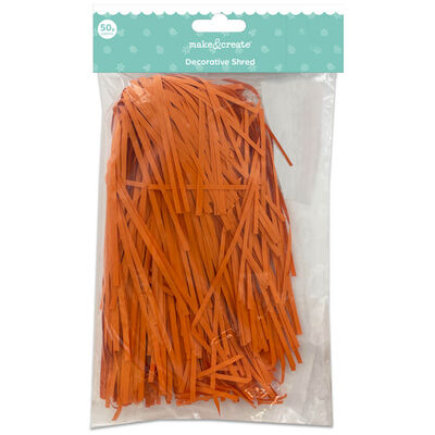 Decorative Shredded Paper 50g: Orange image number 1