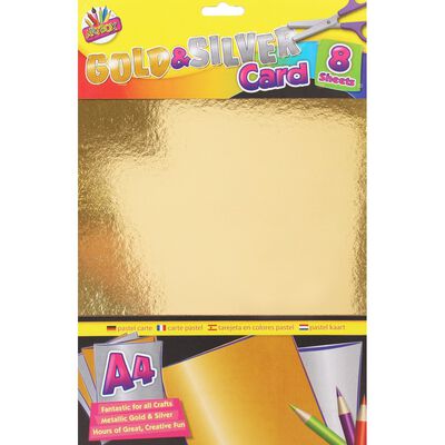 Gold & Silver A4 Card & Paper Value Pack - Baker Ross