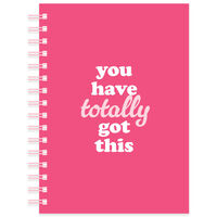A5 Wiro Pink You Got This Notebook