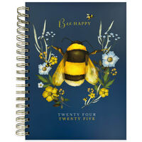 B5 Bee Happy 2024-2025 Day a Page Academic Diary