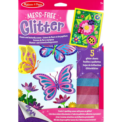 Mess-Free Glitter Art Kit - Flower and Butterfly Scenes From 0.50 GBP ...