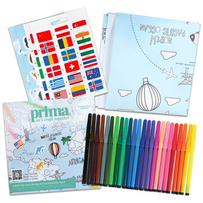 Prima Around the World Colouring Map image number 2