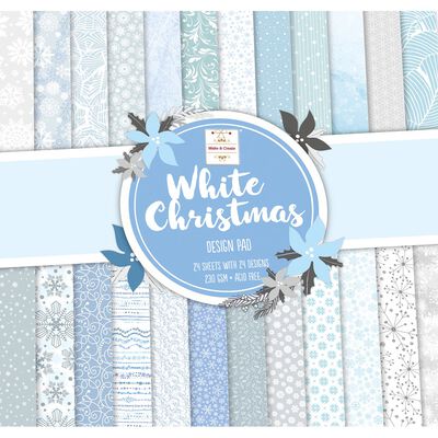 White Christmas Cardstock Stickers - 12x12 Sheet