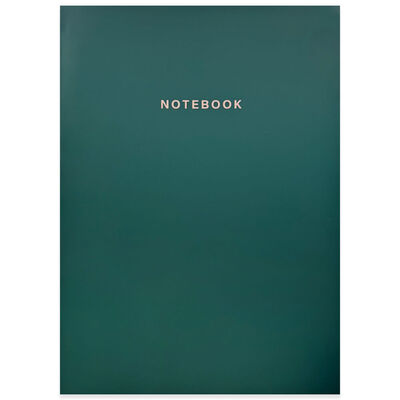 A5 Dark Green Flexi Notebook image number 1
