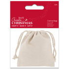 Christmas Drawstring Canvas Bags: Pack of 5 image number 1