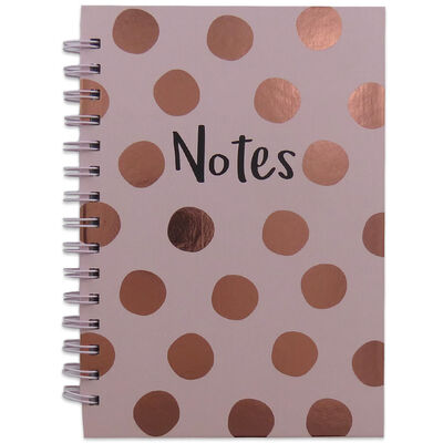 A5 Pink Spotty Notebook image number 1