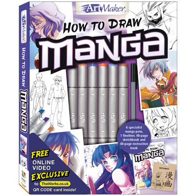 How to Draw Manga Art Kit for Adults, Hinkler ArtMaker