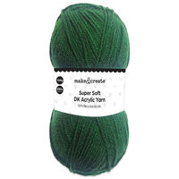 DK Acrylic Yarn: Forest Green 100g