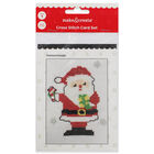 Christmas Cross Stitch Card Kit: Santa image number 1