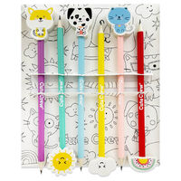 Cute Crew Pencils with Eraser Toppers: Pack of 6