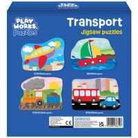 PlayWorks Transport Jigsaw Puzzles: Pack of 4